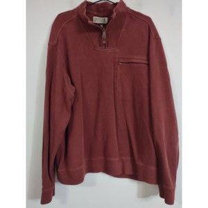 Duluth Trading Co. Men's long Sleeve 1/4 zip Sweater Shirt, size 2XL